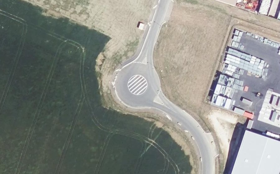 Vue aérienne du Rue Gondrelier