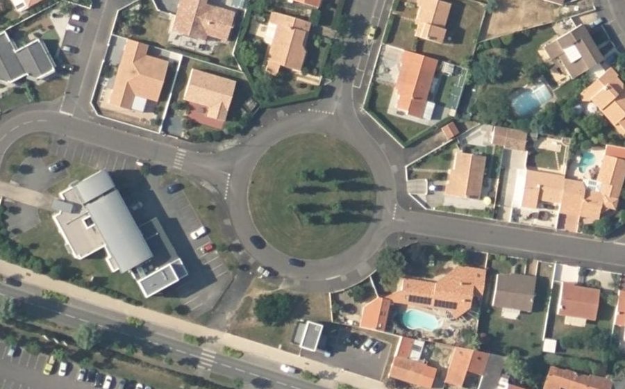 Vue aérienne du Rue Denis Papin