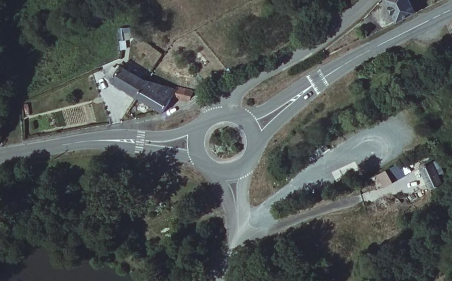 Vue aérienne du Rond-Point Route d'Alencon