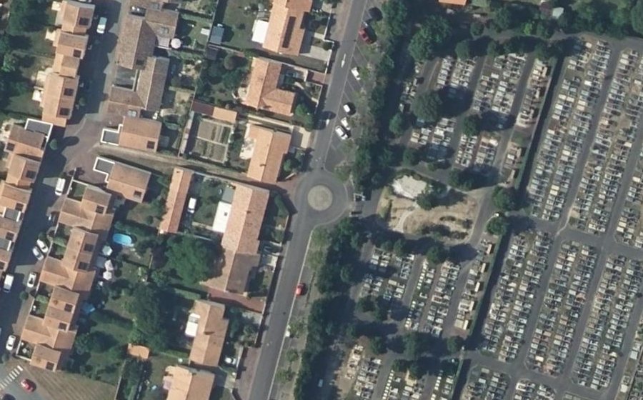 Vue aérienne du Rue du Domaine