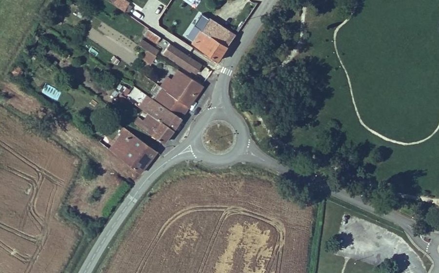 Vue aérienne du Route de Caillaoué