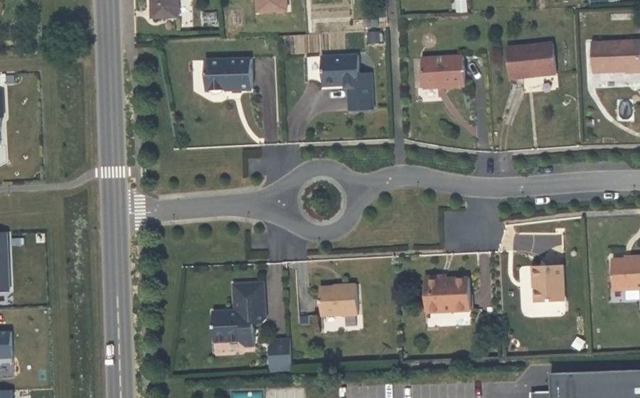 Vue aérienne du Rue Jean Lévêque