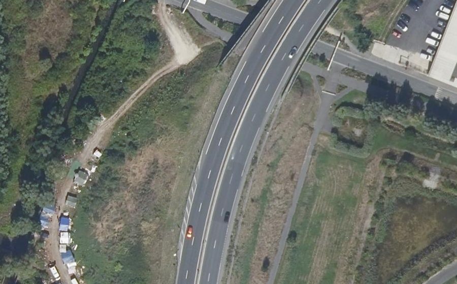 Vue aérienne du Boulevard Intercomunal du Parisis