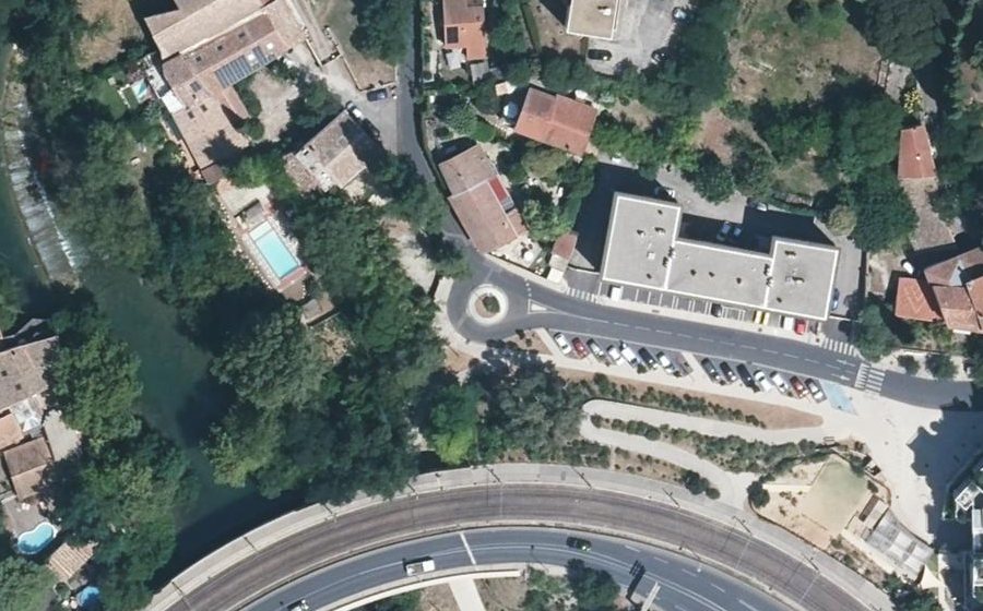 Vue aérienne du Rue du Prado