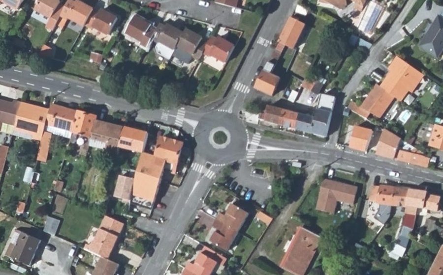 Vue aérienne du Rond-point des Coteaux