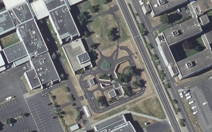 Vue aérienne du Rond-Point de l'Europe