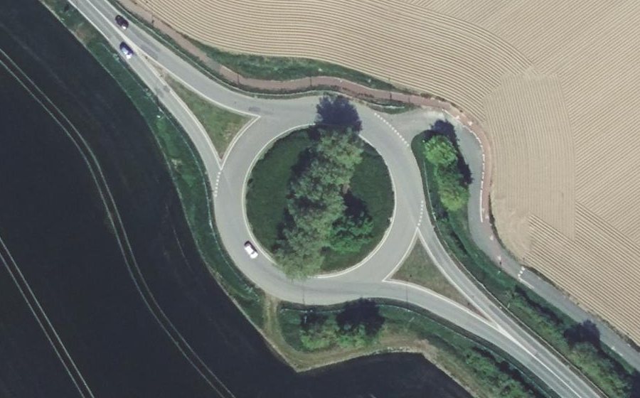 Vue aérienne du Chemin de la Justice