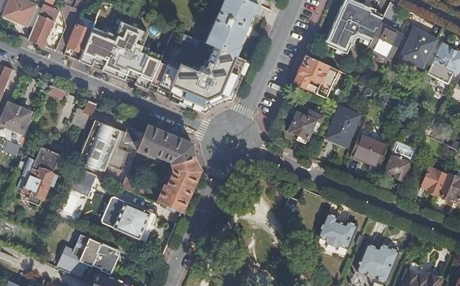 Vue aérienne du Rond-Point Lazare Domniez