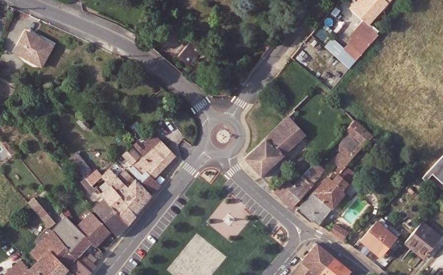 Vue aérienne du Rue Maurice Sirac