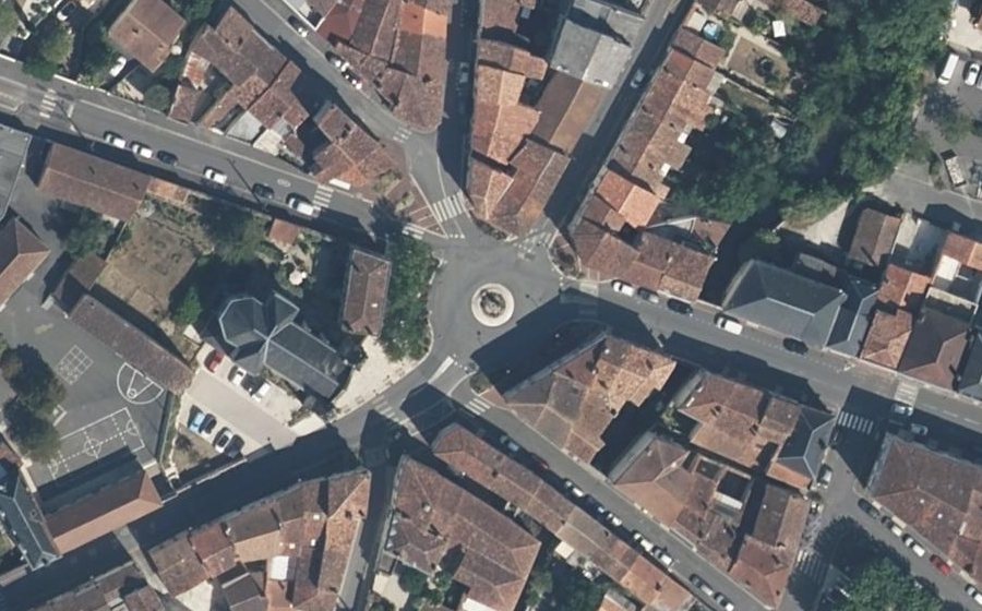 Vue aérienne du Place Saint-Jacques