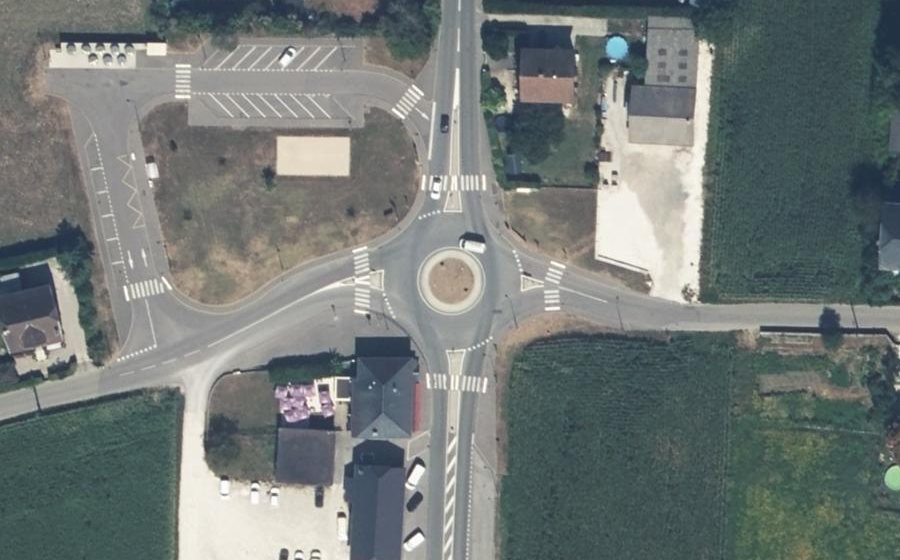 Vue aérienne du Rond-Point de la Garde de Dieu