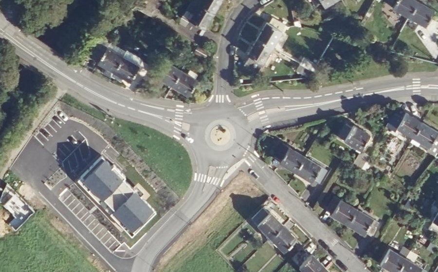 Vue aérienne du Rond-Point Fernand Braudel