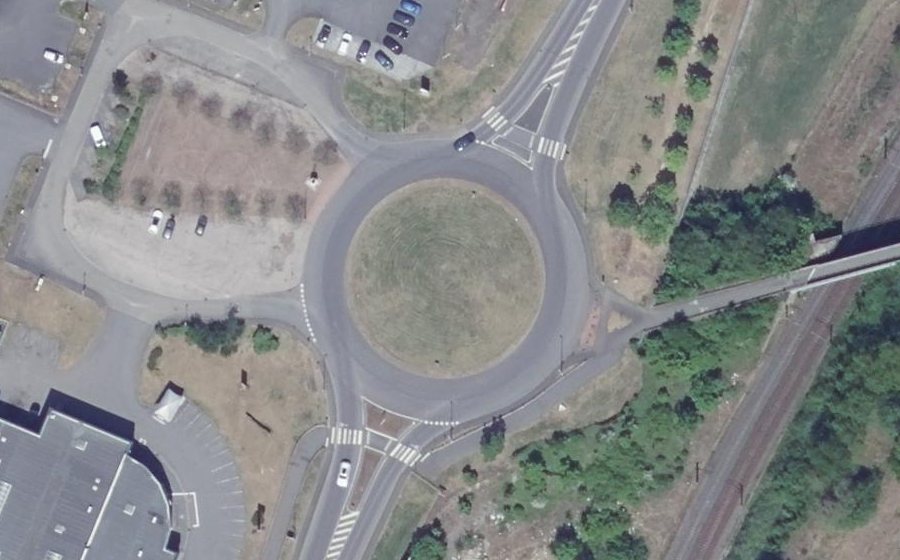 Vue aérienne du Avenue de Saintignon