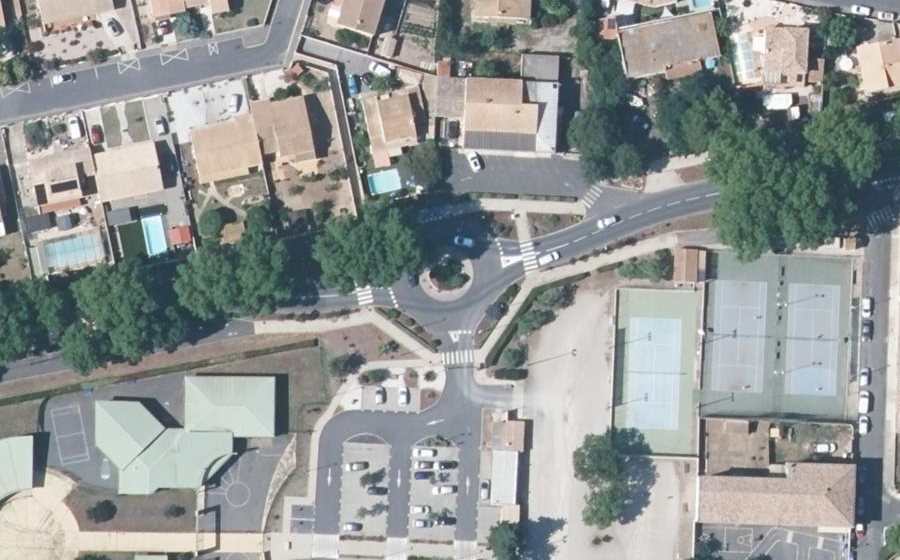 Vue aérienne du Avenue de Béziers