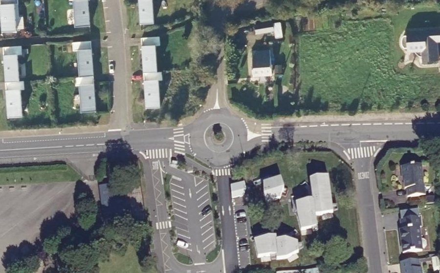 Vue aérienne du Rond-Point Ker Héol