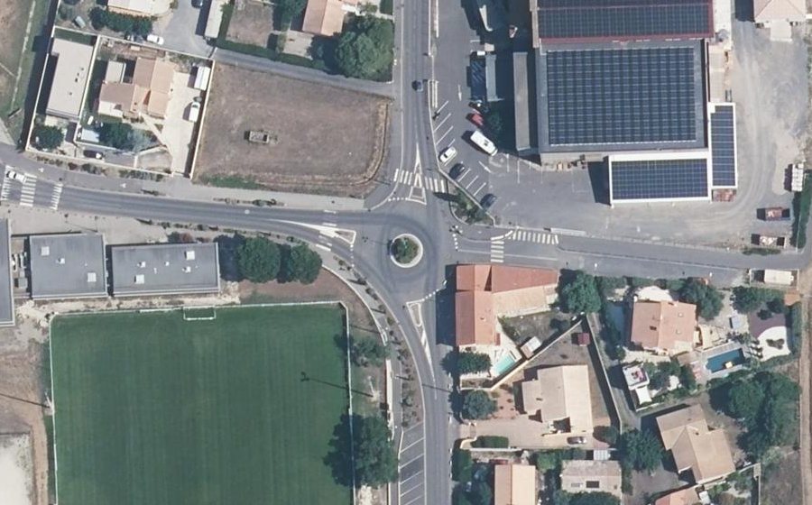 Vue aérienne du Rond-Point Paul Ricard