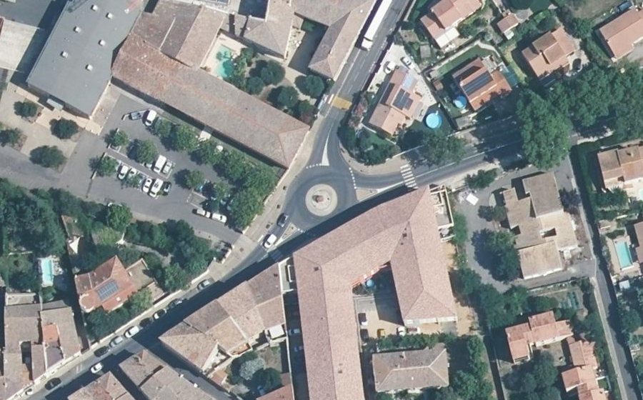 Vue aérienne du Rond-Point de la Fraternité
