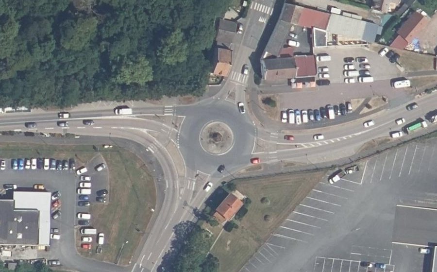 Vue aérienne du Route de Rouen