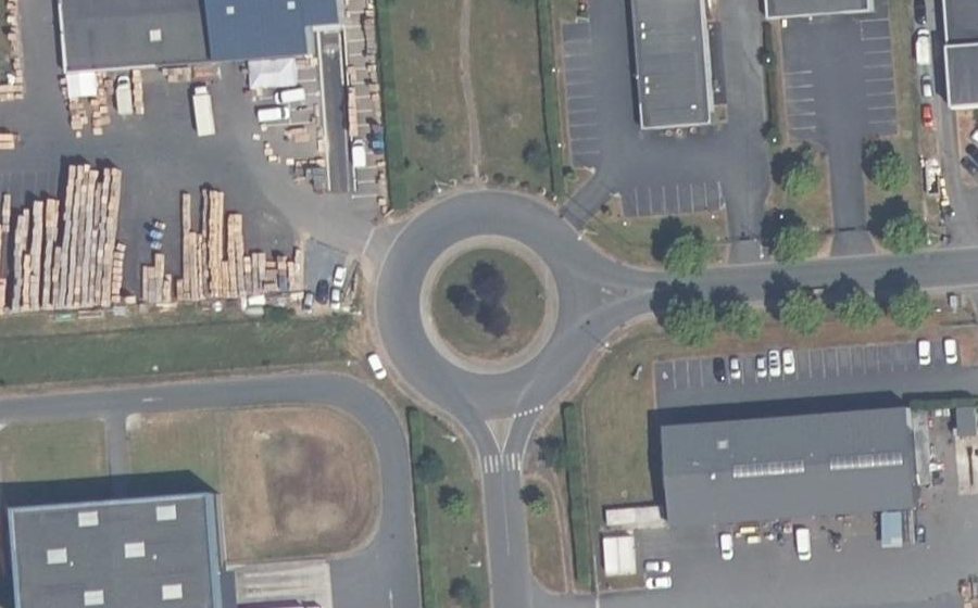 Vue aérienne du Rue Denis Papin