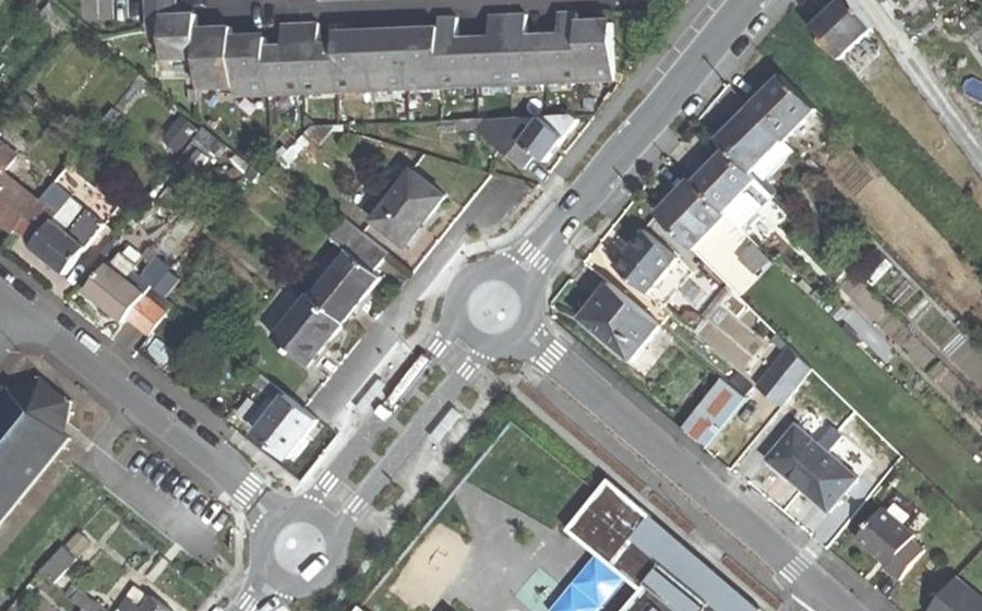 Vue aérienne du Rue Henri Gautier