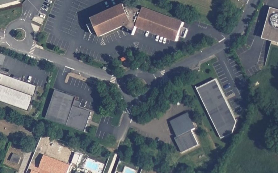 Vue aérienne du Rue Angélique