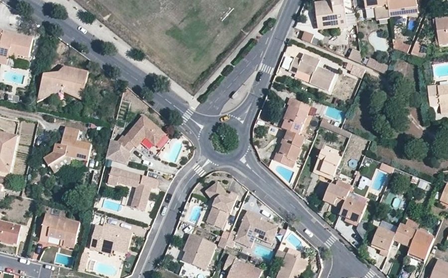 Vue aérienne du Rond-point anonyme n°91962008
