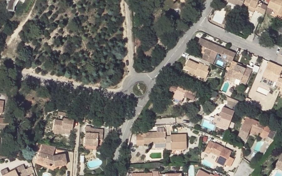 Vue aérienne du Avenue de la Bosque Sainte-Croix