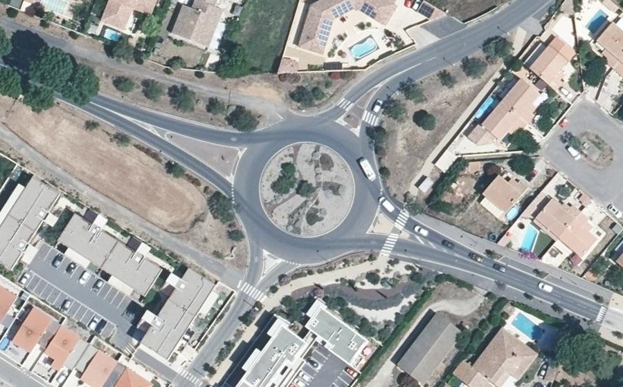 Vue aérienne du Avenue de Béziers