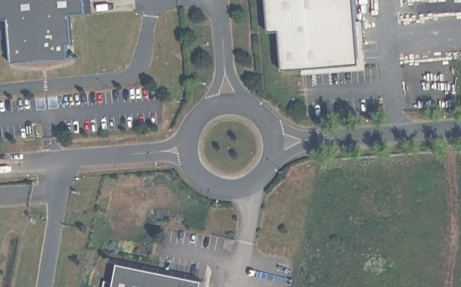 Vue aérienne du Rue Denis Papin
