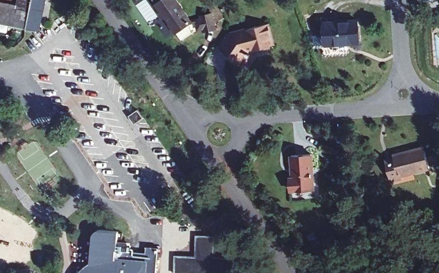 Vue aérienne du Allée de la Huttière