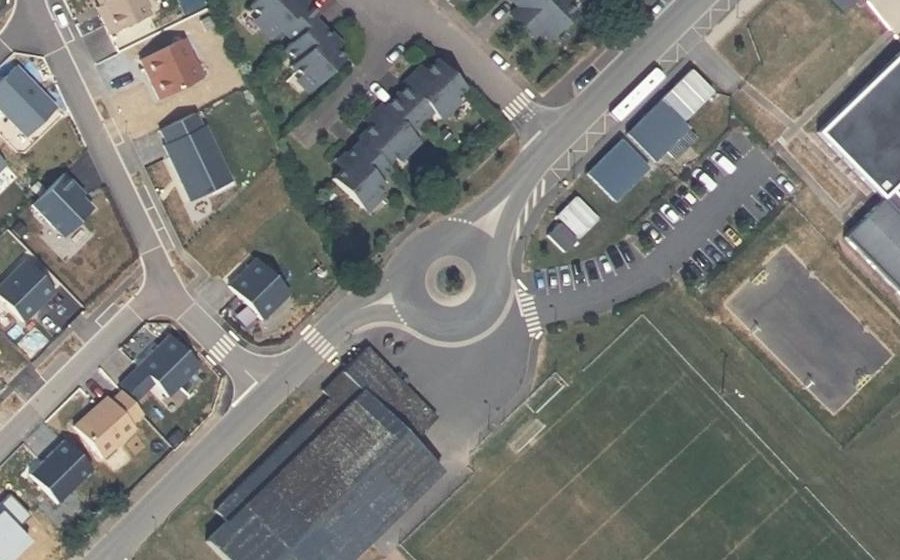 Vue aérienne du Rue du Bois d'Orceau