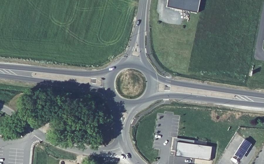 Vue aérienne du Route de Bordeaux