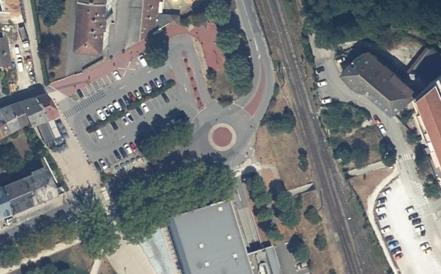 Vue aérienne du Rue de l'Annexion