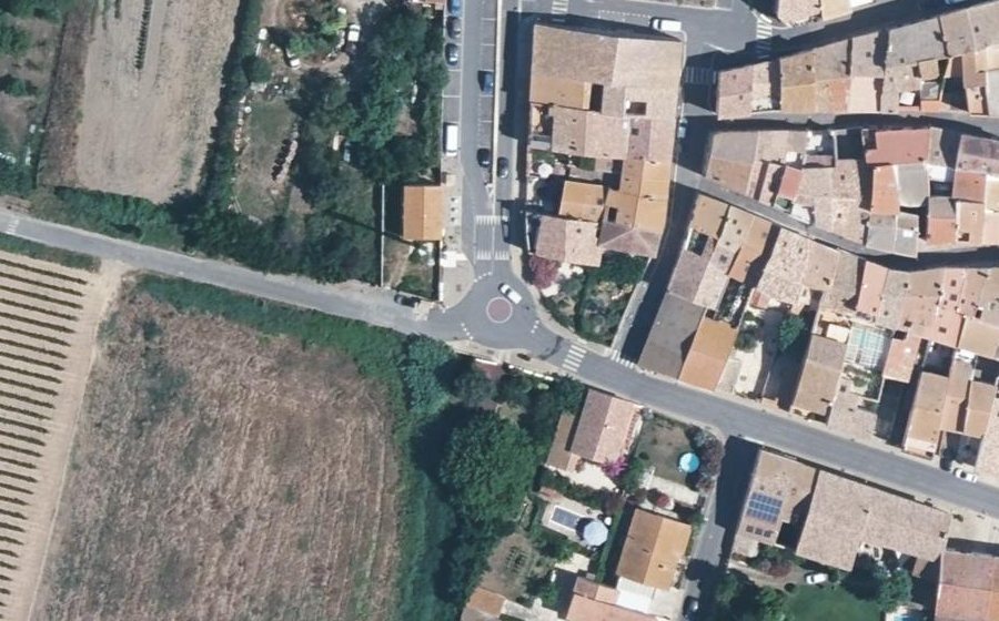 Vue aérienne du Rond-Point Simone de Beauvoir