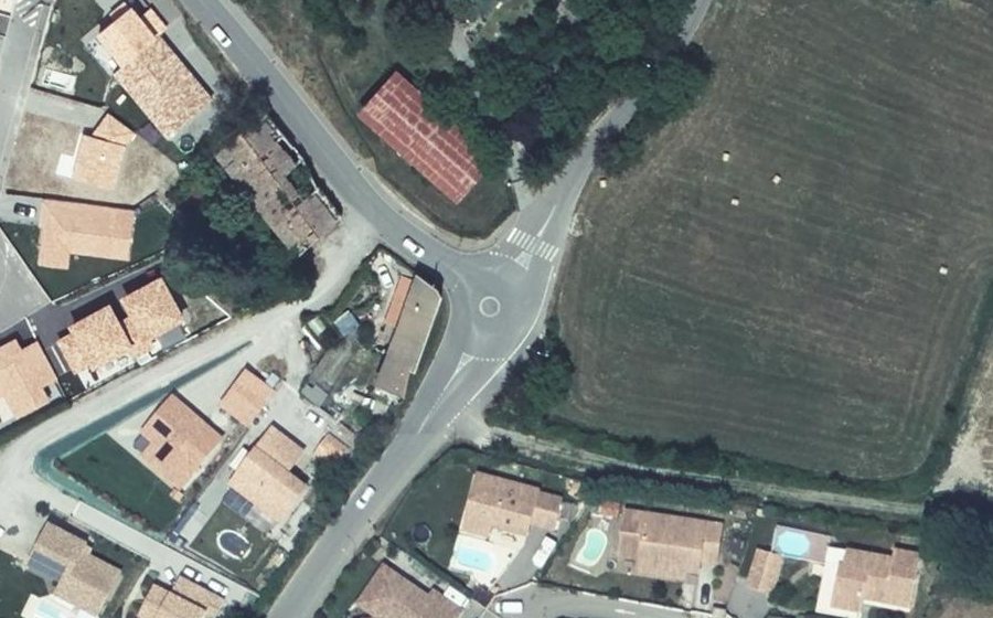 Vue aérienne du Giratoire des Boulongeons