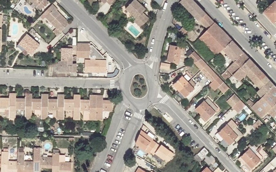 Vue aérienne du Rue du Grand Jas