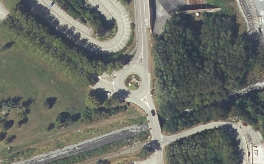 Vue aérienne du Giratoire du Rieubel