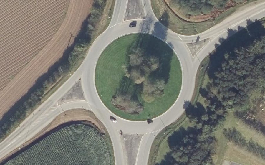 Vue aérienne du Giratoire du Stum