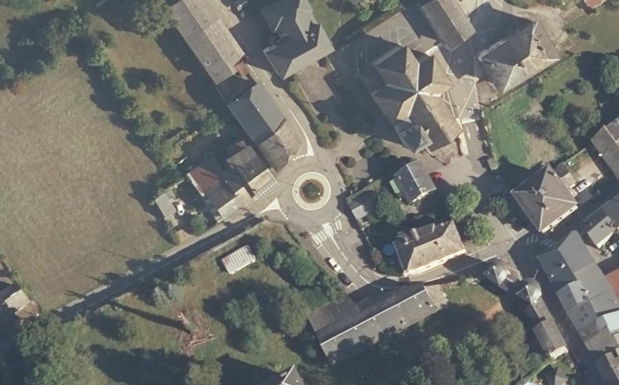 Vue aérienne du Place de la Mairie