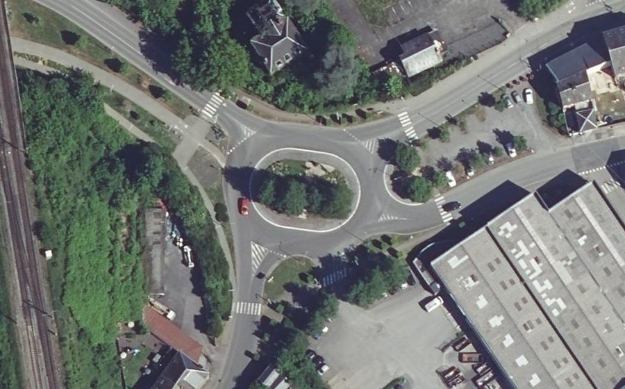Vue aérienne du Place Culine