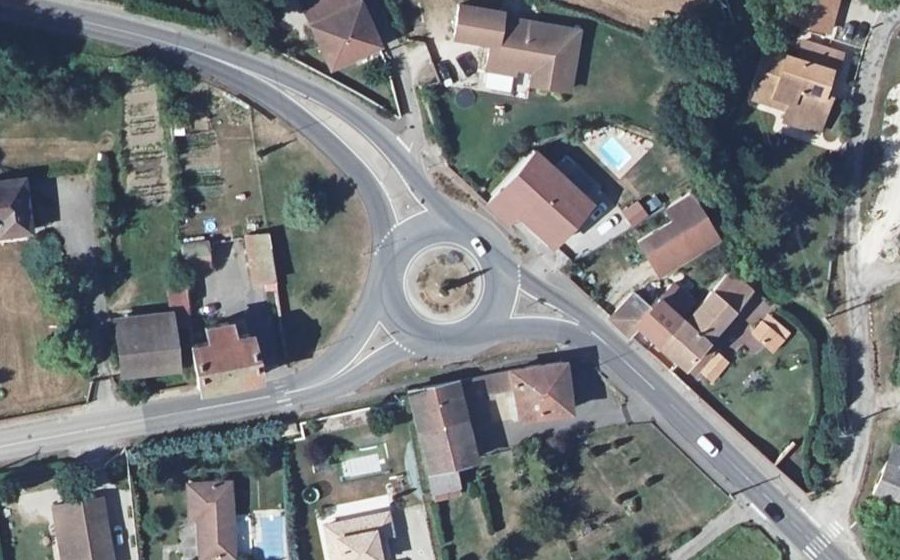 Vue aérienne du Route de Vienne