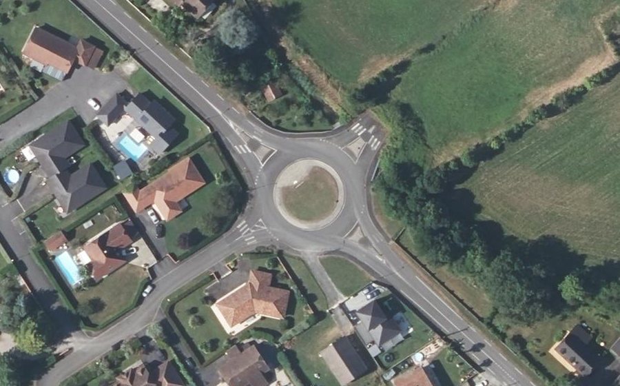 Vue aérienne du Rue des Pyrénées