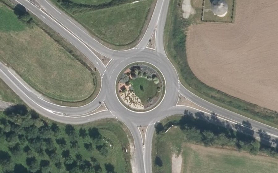 Vue aérienne du Giratoire de la Chaussée