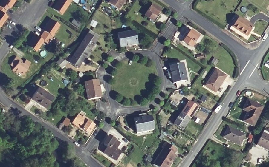 Vue aérienne du Square des Maleties