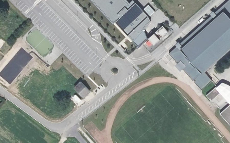 Vue aérienne du Rue du Stade