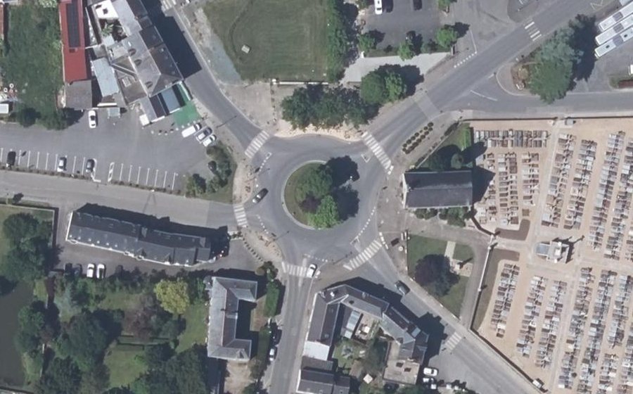 Vue aérienne du Place Saint-Mathurin