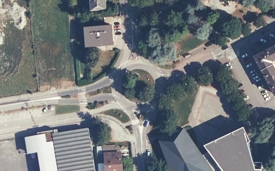 Vue aérienne du Rond-Point du Centenaire