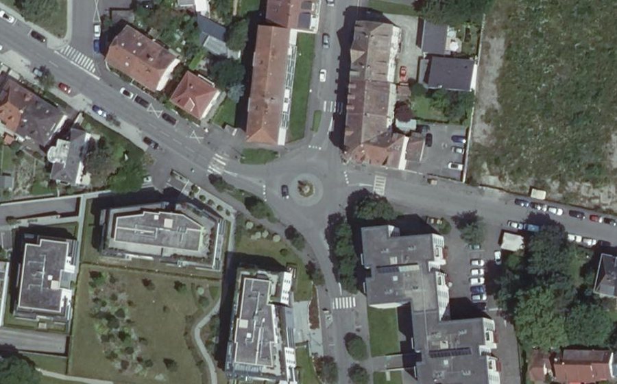 Vue aérienne du Rue du Maréchal Joffre