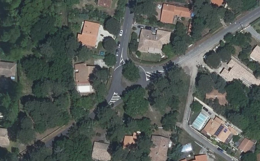 Vue aérienne du Avenue de la Musicienne