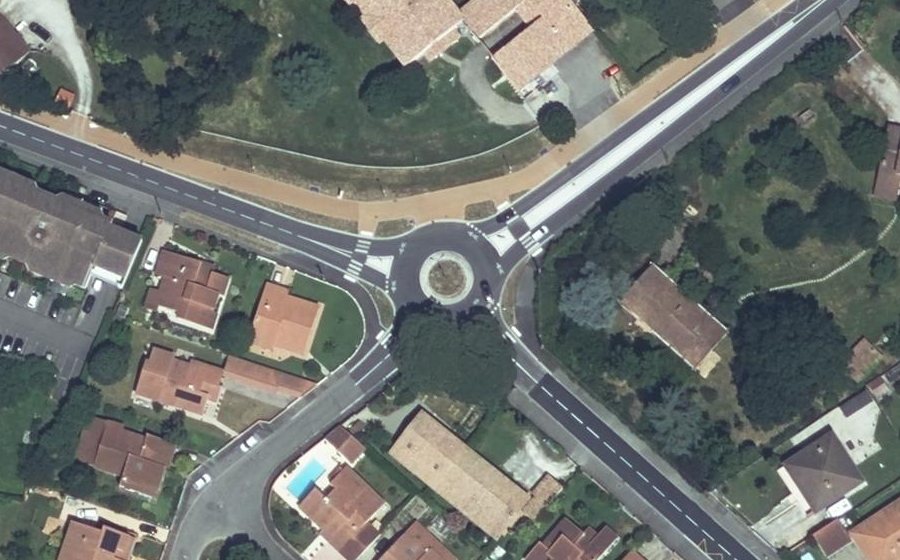 Vue aérienne du Route de Pechbonnieu